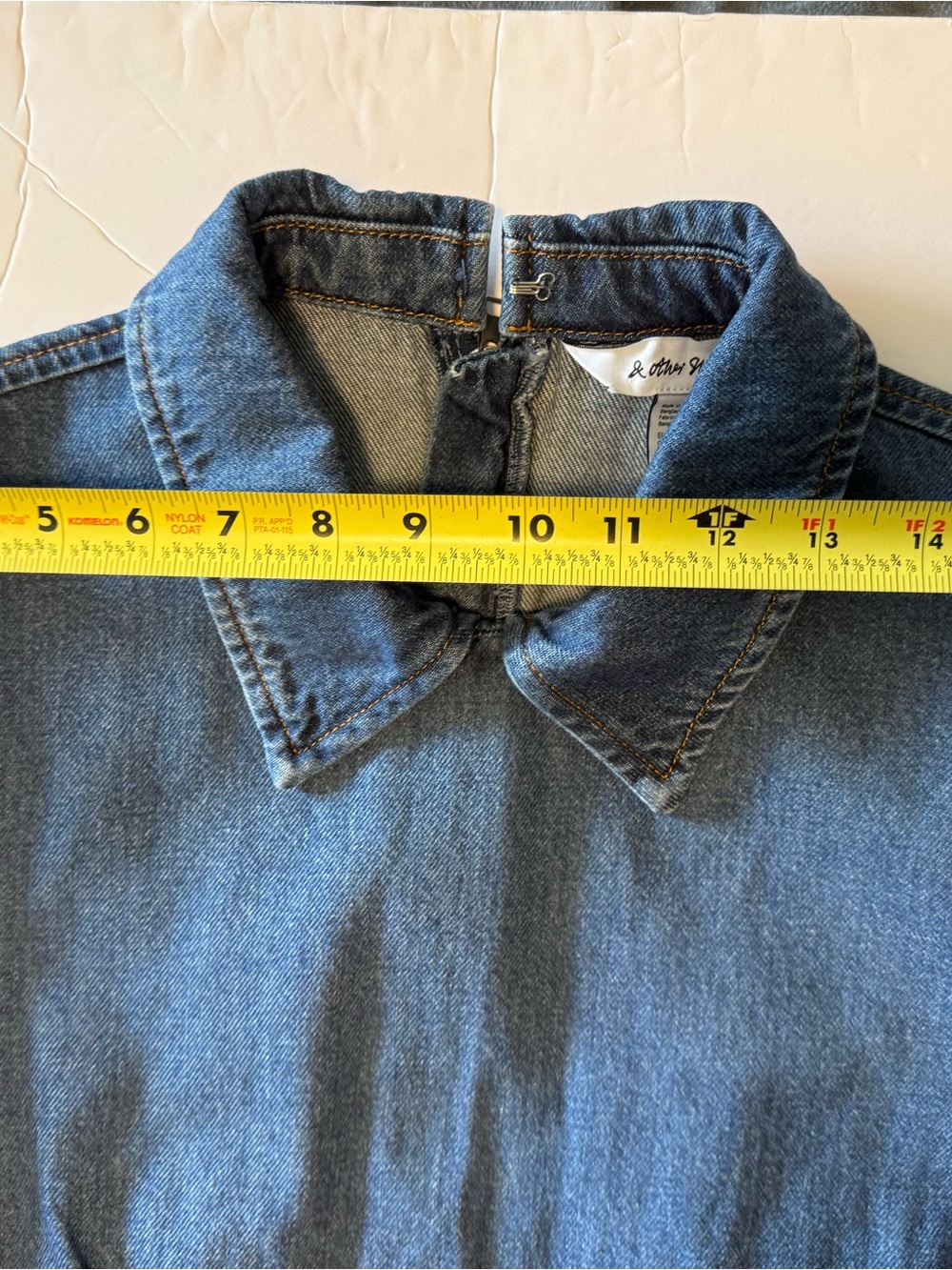 & Other Stories Blue Denim Mini Dress - Picture 12 of 13